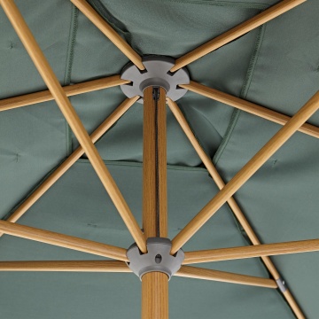 Umbrela terasa, aluminiu/poliester, 300 x 194 cm, H 255 cm, verde - Img 6