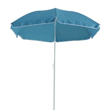 Umbrela terasa, otel/poliester, Ø 180 cm, H 185 cm, albastru