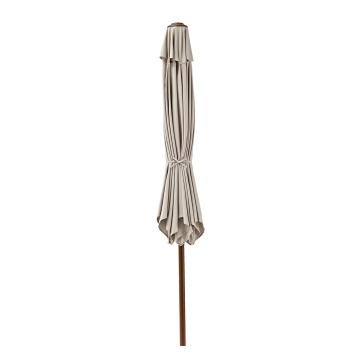 Umbrela terasa, otel/poliester, Ø 262 cm, H 231 cm, bej - Img 3