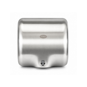 Uscator de maini profesional Limpio HD88, 1800 W, activare automata cu senzor, viteza aer 60 m/s, 202 m3/h, inox 304, Inox satinat