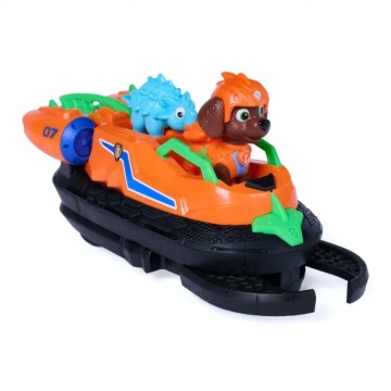 Vehicul de salvare cu figurina, Paw Patrol, Dino Rescue Hovercraft, Zuma - Img 4
