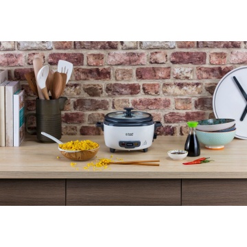 Aparat de gatit orez Russell Hobbs Medium 27030-56, 300 W, 1.4 L, mentinere automata la cald, alb/negru - Img 8