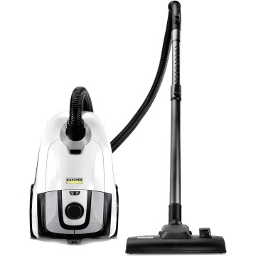 Aspirator cu sac Karcher VC 2, 1.198-035.0, 700W, 2 l, Tub telescopic din metal, HEPA 13, accesorii, Alb/Negru - Img 3