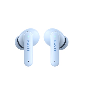 Casti HAVIT TW967, Bluetooth 5.1, TWS, In-Ear, Control tactil, Albastru deschis - Img 8