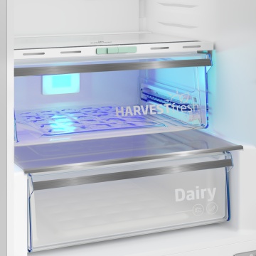 Combina frigorifica Beko B5RCNA405ZXBR, 355 l, No Frost, HarvestFresh, BioCycle, Everfresh+, AeroFlow, Clasa D, H 203.5 cm, Dark Inox - Img 6