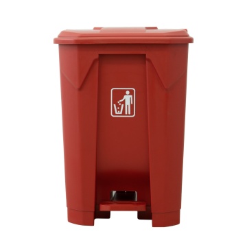 Cos de gunoi cu pedala de clasificare Limpio B2-010B-R, 45 L, 41.5 x 40 x 60 cm, Plastic, Rosu - Img 2