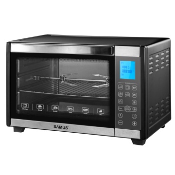 Cuptor electric Samus CSD-45BRC2, 45 L, 2000 W, Rotisor, Convectie, Afisaj electronic, Timer 180 min, Negru