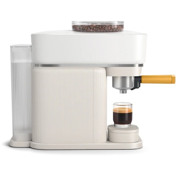 Espressor Philips Baristina BAR300/03, 1500W, 16 bar, 1.2 L, portafiltru, cu functie extra-shot, rasnita ceramica, nivel ideal de macinare, presiune exacta, dozaj precis, tava detasabila, alb - Img 3