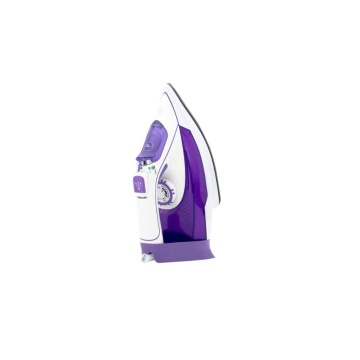 Fier de calcat, VIVAX IR-2202CP, putere 2200 W, talpa ceramica, rezervor 360 ml, 30 g/min, Alb/Mov - Img 1