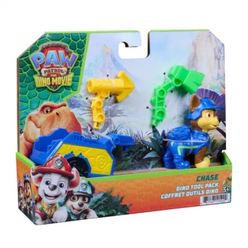 Figurina cu accesorii, Paw Patrol the Dino Movie, Chase