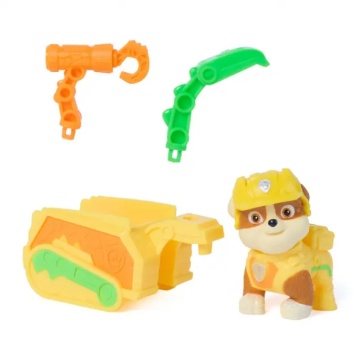Figurina cu accesorii, Paw Patrol the Dino Movie, Rubble - Img 6