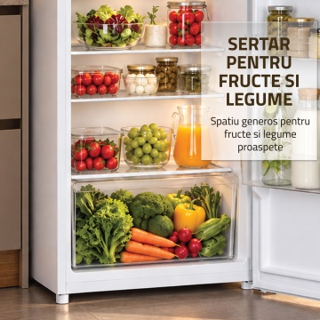 Frigider cu doua usi Samus SW286IE, 206 L, Motor Inverter, Clasa E, Dezghetare automata, Alb - Img 14