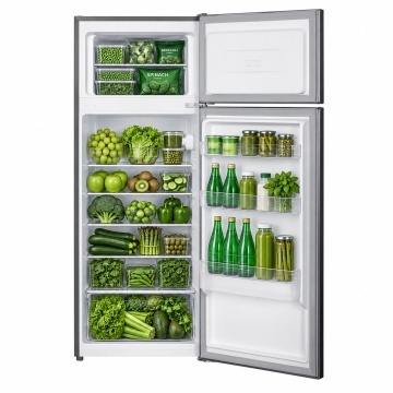 Frigider cu doua usi Samus SX286IE, 206 L, Motor Inverter, Clasa E, Dezghetare automata, Inox - Img 3