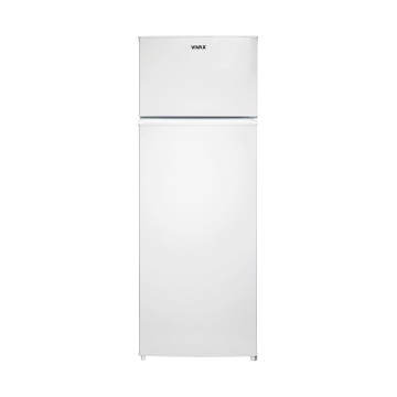 Frigider cu doua usi VIVAX DD-235E W, 235L, Clasa E, Termostat reglabil, Iluminare LED, Usi reversibile, Suprafata painted metal, 4 Rafturi de Sticla securizata, H 160 cm, Alb - Img 2