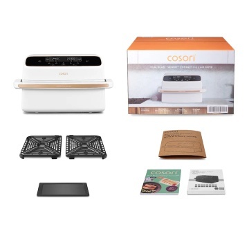 Friteuză cu aer cald COSORI Dual Blaze TwinFry™ Compact 8,6 litri (alb) - Img 7