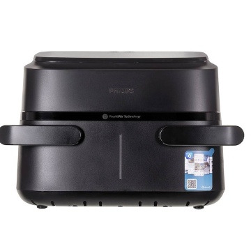 Friteuza cu aer cald Philips NA150/00, 6 programe, 2 cosuri, 7.1 l, Negru - Img 4