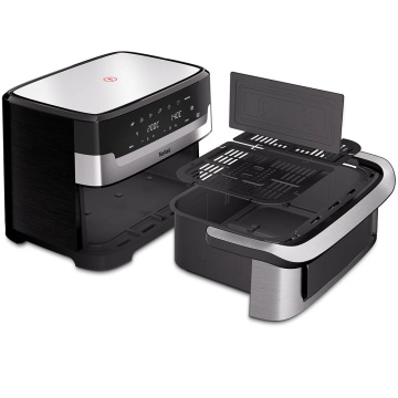 Friteuza cu Aer Cald Tefal Dual Easy Fry Flex, 2700 W, Capacitate 9 L, Touch, Air Fry & Grill, Negru - Img 3
