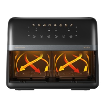Friteuza cu aer MOVA, AeroChef FD20 Pro, 2700 W, 9L, Metal, LED, 7 Moduri, Negru - Img 12