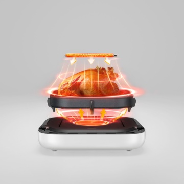 Friteuza Mova AeroChef FD10 Pro, Putere 1800 W, Capacitate bol 6 l, Tehnologie Dual HeatSync™, Temperaturi 50–230 °C, Sistem 360° Hot Poly-Air™, Ecran Tactil, 11 Programe, Negru - Img 11