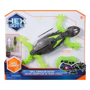 HEX BOTS – Wallcrawler Gecko teleghidat, Multicolor, 4 ani+