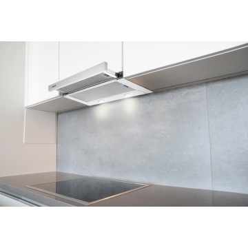 Hota telescopică Vivax CHO‑60PT100T X, 59,5 cm, 100 W, 2 trepte, filtru aluminiu lavabil, iluminare LED, Inox - Img 3