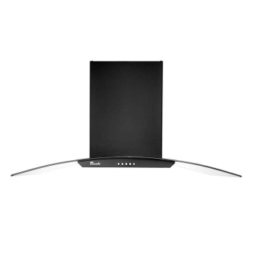 Hota tip Cupola Tornado Eva 1200 (90) LED, 1 motor Turbo, latime 90 cm, 3 viteze, absorbtie 1200 m3/ora, filtru anti-grasimi aluminiu 5 straturi, Negru