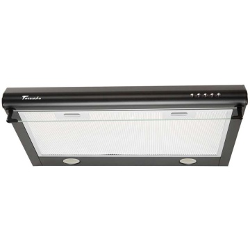 Hota traditionala Tornado Bona 20 (50) LED, 2 motoare, latime 50 cm, absorbtie 560 m3/ora, filtru anti-grasimi aluminiu 5 straturi, Negru