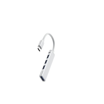Hub USB-C multiplu 4 in 1 HAVIT HB41, 4 USB A, Viteza transfer date 5 Gbps, Argintiu - Img 10