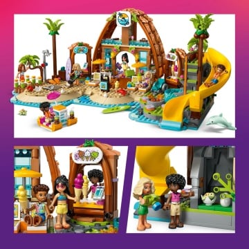 LEGO® Friends - Statiune de pe litoral pentru vacanta cu familia 42673, 1140 piese - Img 5
