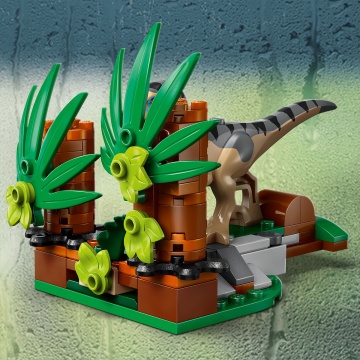 LEGO® Jurassic World - Evadare off-road din calea unui Velociraptor 76972, 285 piese - Img 8
