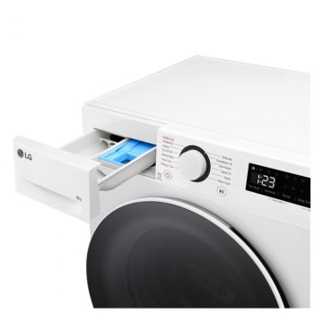 Masina de Spalat Rufe Frontala Slim LG F2WR508SBW, Steam, 8 kg, 1200rpm, Clasa A, Alb - Img 4