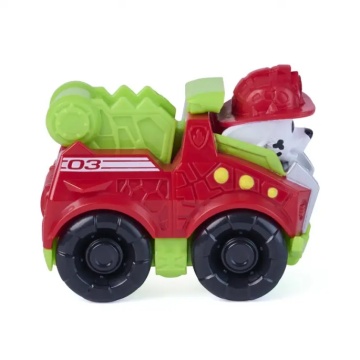 Mini vehicul cu figurina, Paw Patrol the Dino Movie, Pup Squad Racers, Marshall - Img 4