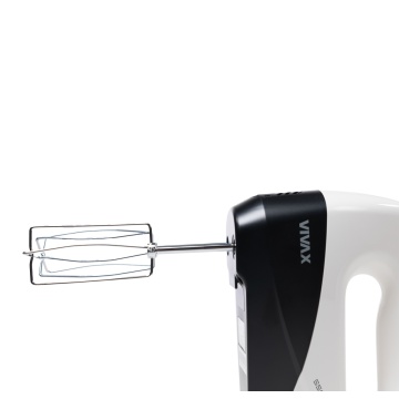 Mixer de mana Vivax HM-550WB, 550 W, 5 viteze, Functie turbo, Alb/Negru - Img 4