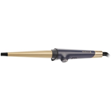 Ondulator de par Remington Luxe CI5805, 13-25 mm, Temperatura maxima 200 grade, Invelis ceramic, Auriu/Albastru inchis - Img 1