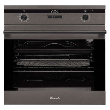 Pachet Cuptor electric incorporabil Tornado Eclipse, Dark Inox + Plita incorporabila Tornado Eclipse, Dark Inox