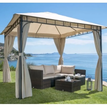 Pavilion gradina, otel/poliester, 300 x 300cm, Bej - Img 2