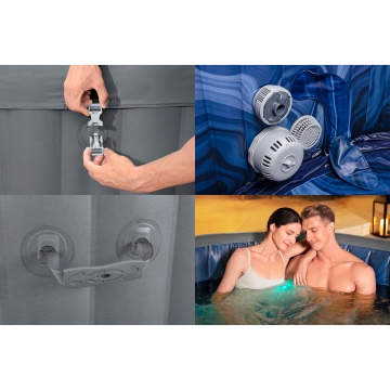 Piscina gonflabila Spa, Ø 216 cm, H 80 cm, capacitate 1.19 m³ - Img 3