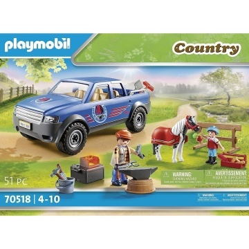 Playmobil Country - Pony Farm, Masina pentru potcovire cai 70518 - Img 4
