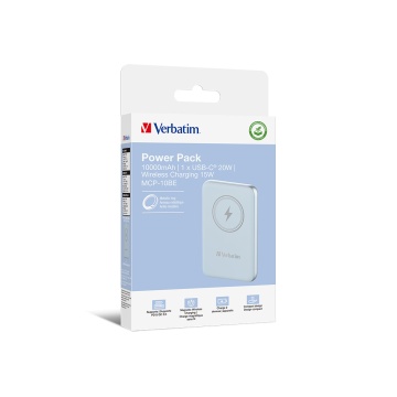 Power Bank Verbatim 10.000mAh Charge'n'Go BlueMagnetic Wireless - Img 4