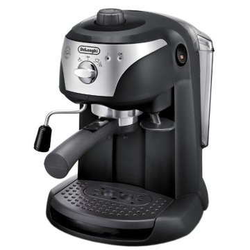 (Resigilat) Espressor manual De'Longhi EC221.B, 15 Bar, 1 l, dispozitiv spumare, sistem cappuccino, oprire automata, negru/ gri