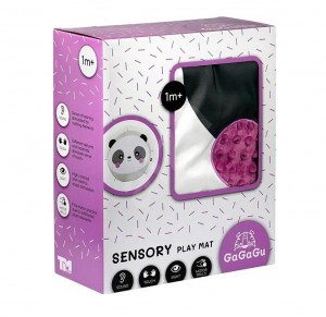 Saltea de joaca senzoriala pentru bebelusi Gagagu, Panda, +1 luna, Multicolor