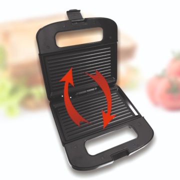Sandwichmaker Albatros S2A-750, 750 W, placi tip grill antiaderente, placi 217 x 121 mm, Alb cu rosu - Img 2
