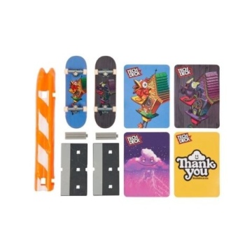 Set 2 mini placi skateboard cu obstacol, Tech Deck, Model 1 - Img 4
