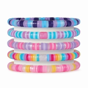 Set creativ pentru confectionarea bratarilor, Cool Maker, Stack'd Heishi - Img 3