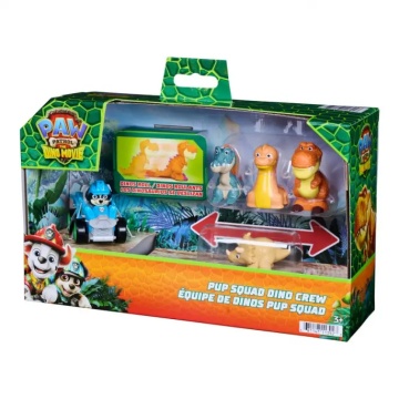 Set de joaca cu figurine, Paw Patrol, Pup Squad Dino Crew - Img 3