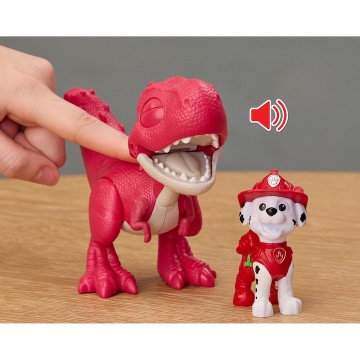 Set dinozaur cu figurina, Paw Patrol, Roaring Pup Pals, Marshall - Img 5
