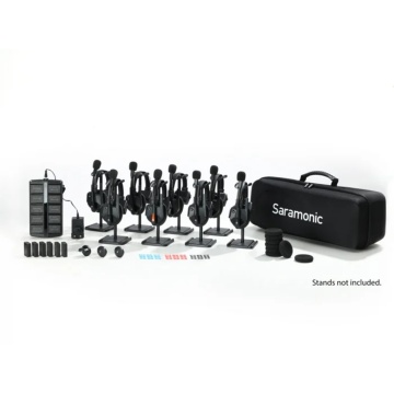 Solutie intercom completa Saramonic WiTalk9 WT8S16xbat, 8 pers, Full-Duplex, 1.9GHz, single-ear