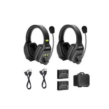 Solutie intercom stereo comp Saramonic WiTalk WT2D2xbat, 2 pers, Full-Duplex 1.9GHz, dual-ear