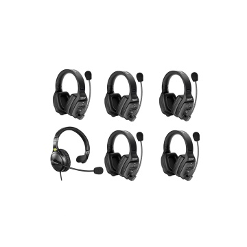 Solutie intercom stereo comp Saramonic WiTalk WT6D6xbat, 6 pers, Full-Duplex 1.9GHz, dual-ear - Img 2