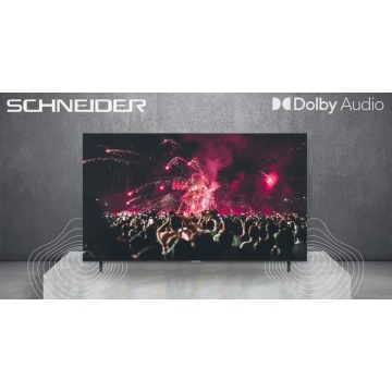 Televizor SMART VIDAA Schneider LED50‑SC691K, 127 cm (50”), 4K UHD, DLED, Borderless, Unghi larg 178°, 3x HDMI, Clasa F, Negru - Img 6